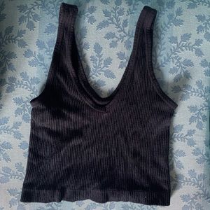 UO Seamless Ribbed Bra Top